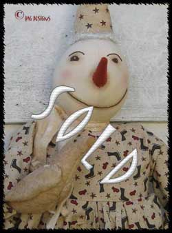 Primitive Christmas Snowlady Doll Primitive Christmas Snowlady Doll